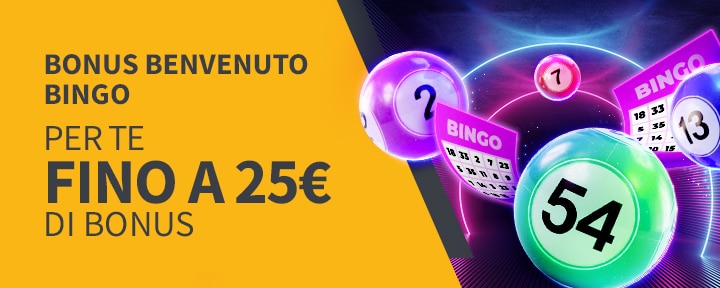 Bonus Benvenuto Bingo